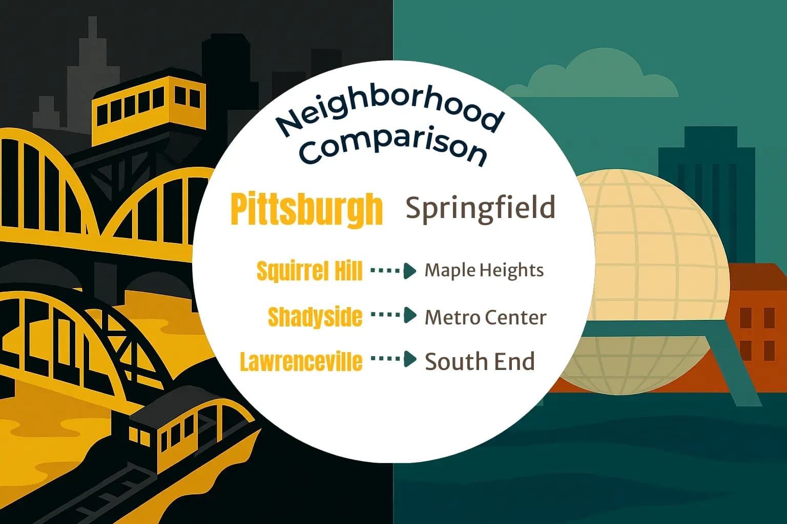 Pittsburgh vs Springfield Neighborhood Comparison