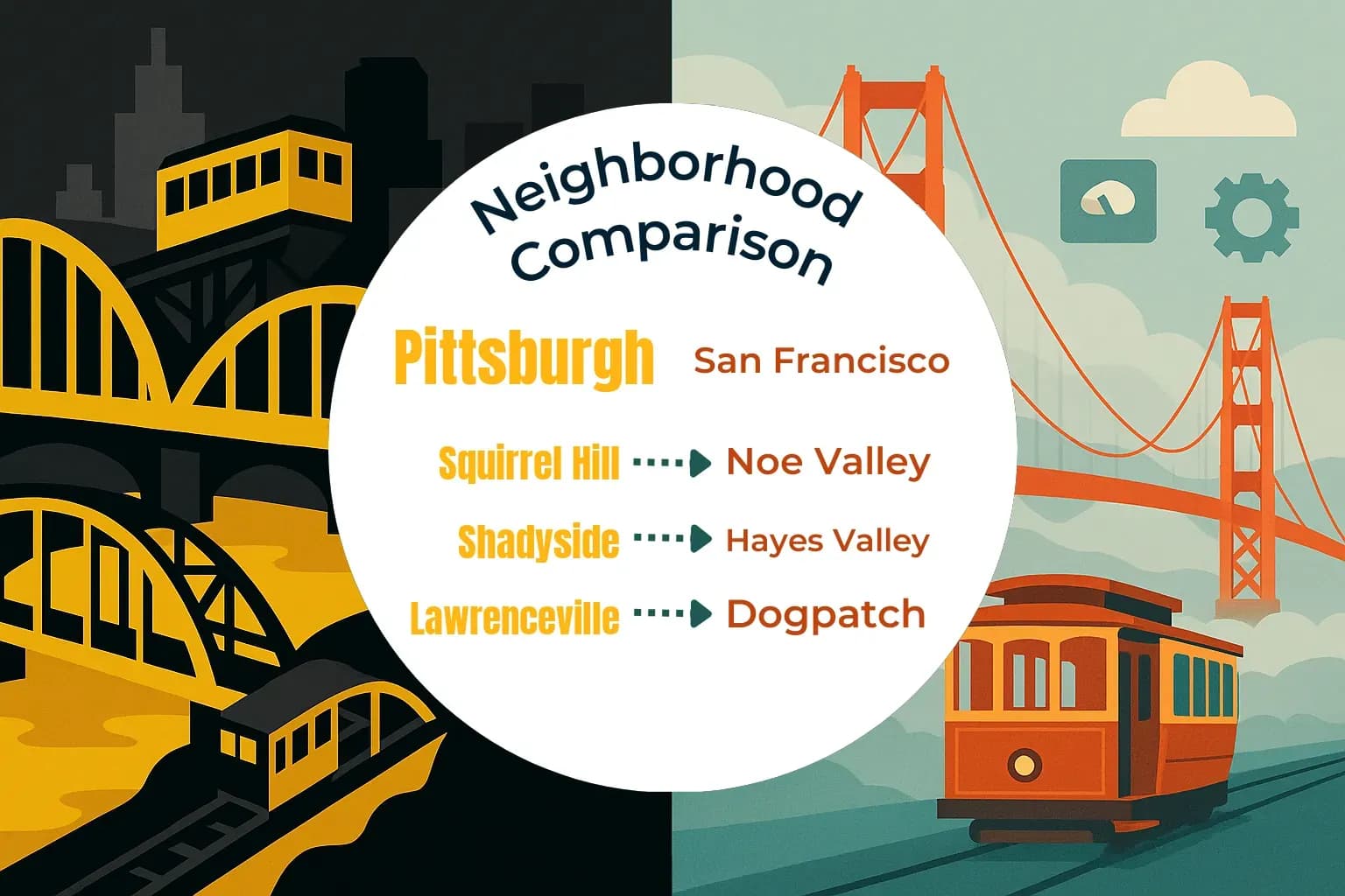 Pittsburgh vs San Francisco Neighborhood Comparison