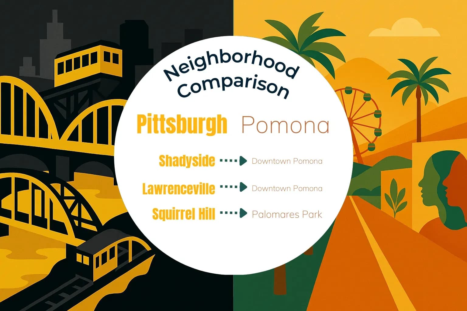 Pittsburgh vs Pomona Neighborhood Comparison