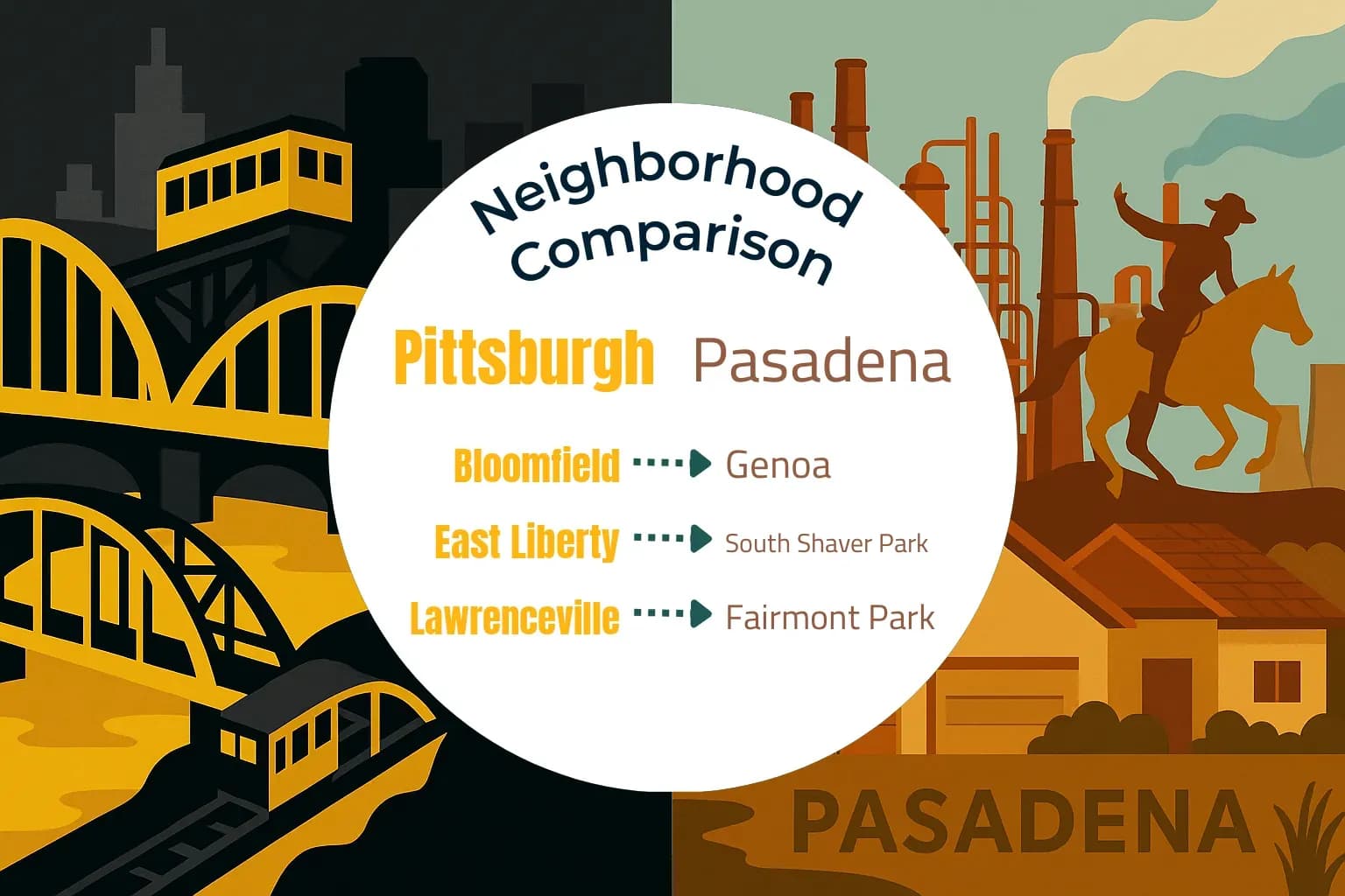 Pittsburgh vs Pasadena Neighborhood Comparison