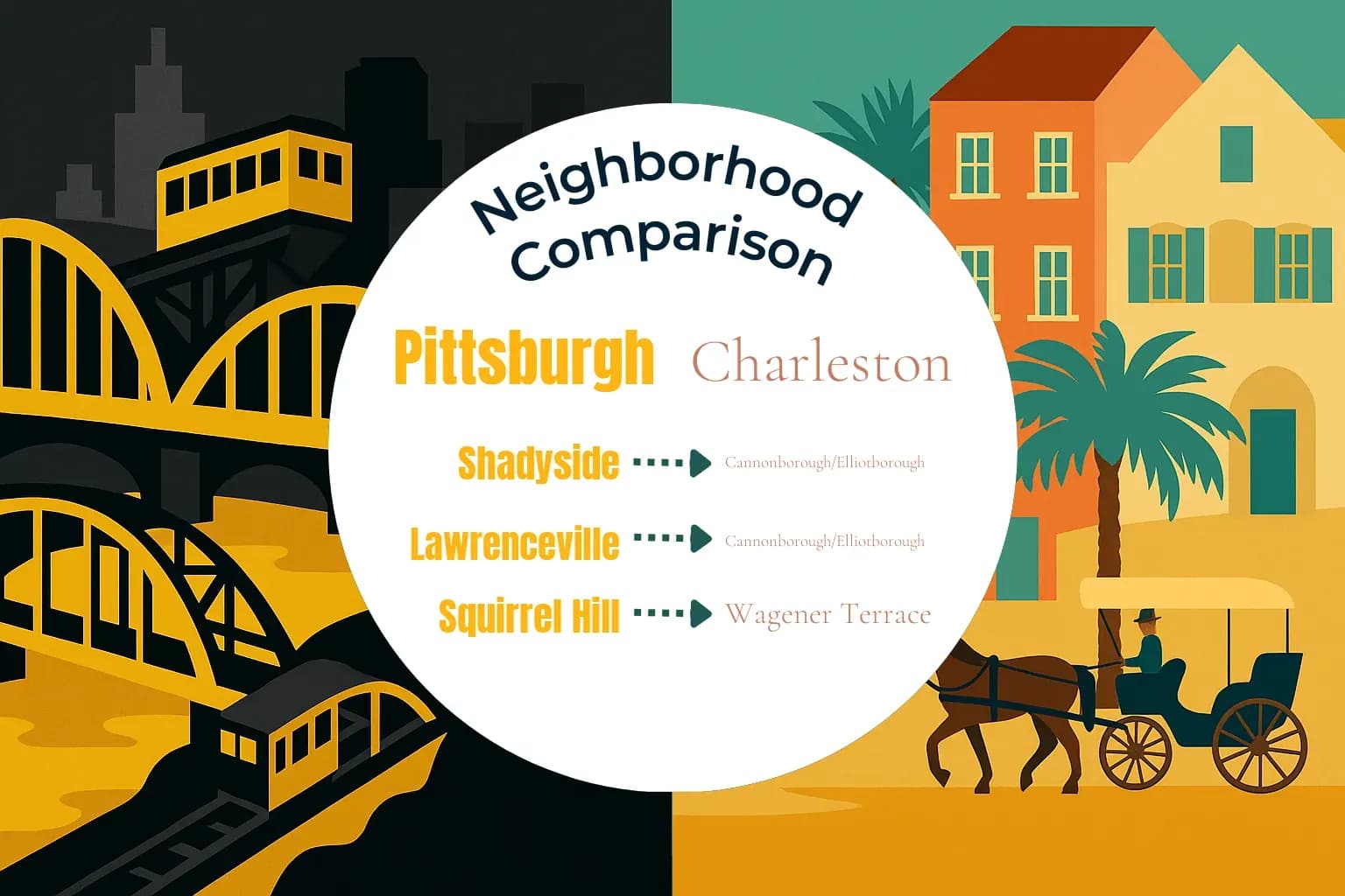 Pittsburgh vs Charleston Neighborhood Comparison