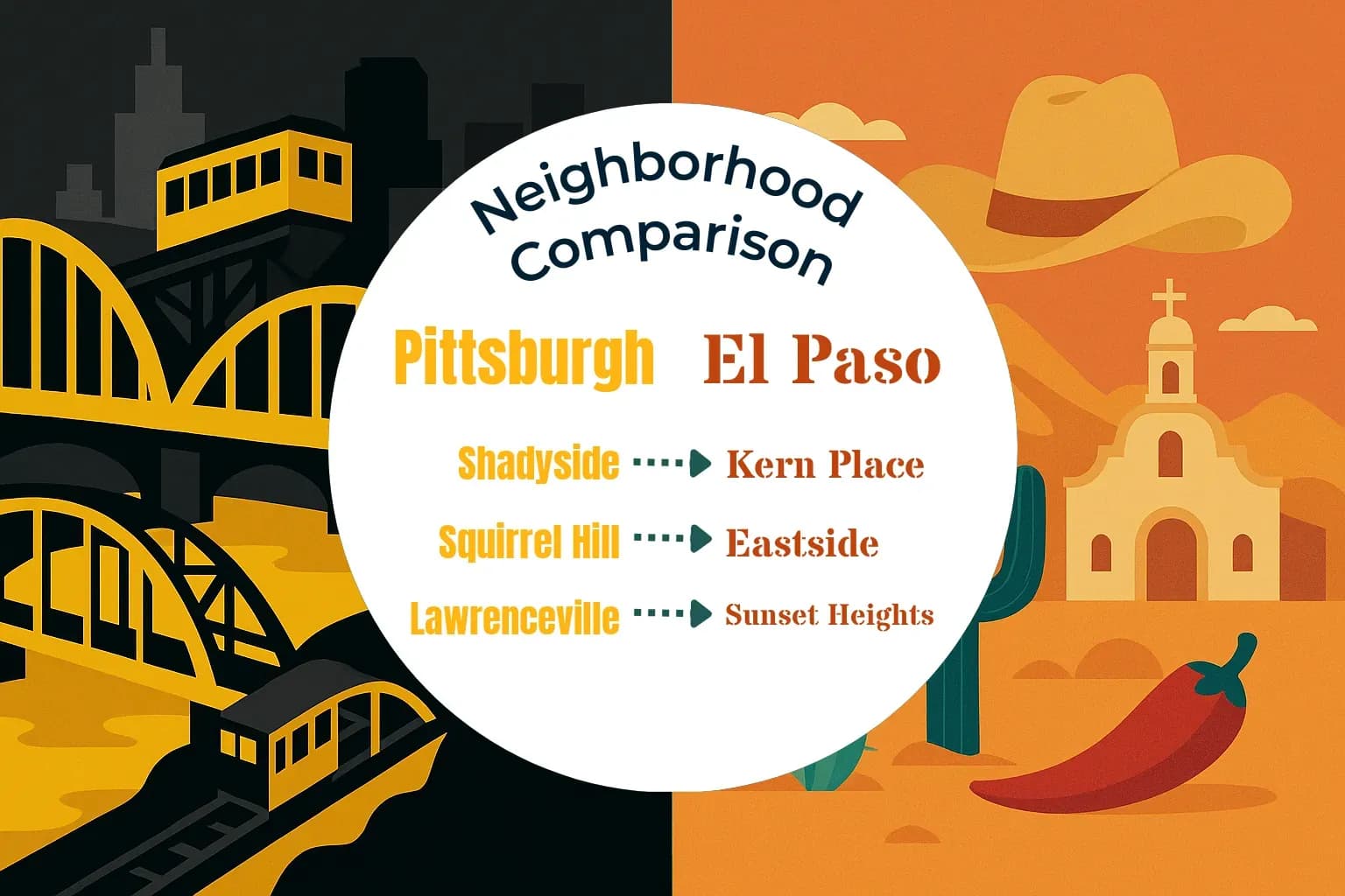 Pittsburgh vs El Paso Neighborhood Comparison