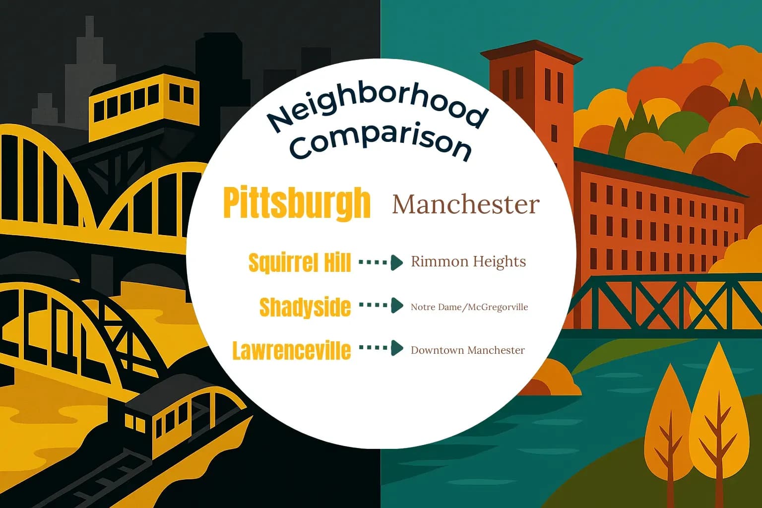Pittsburgh vs Manchester Neighborhood Comparison