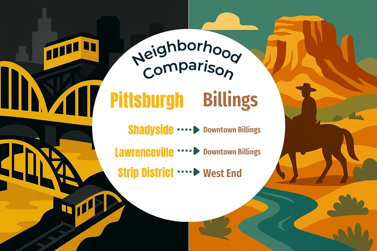 Pittsburgh vs Billings Neighborhood Comparison