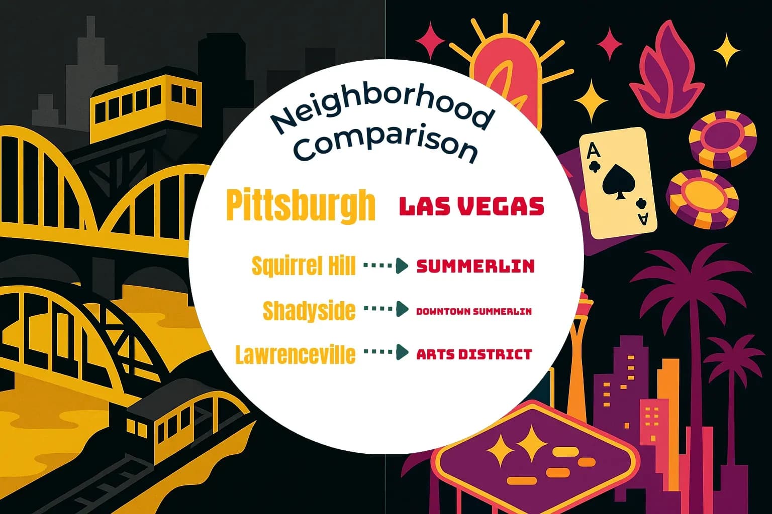 Pittsburgh vs Las Vegas Neighborhood Comparison
