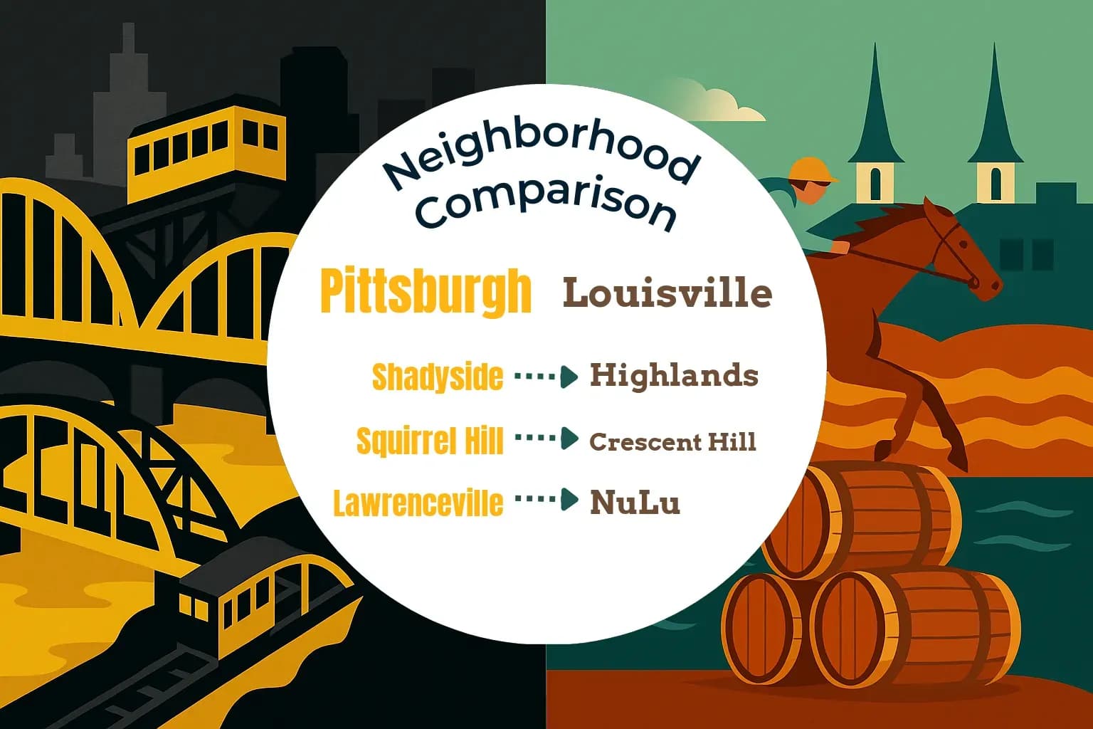 Pittsburgh vs Louisville Neighborhood Comparison