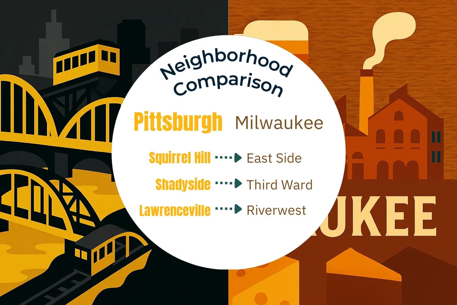 Pittsburgh vs Milwaukee Neighborhood Comparison
