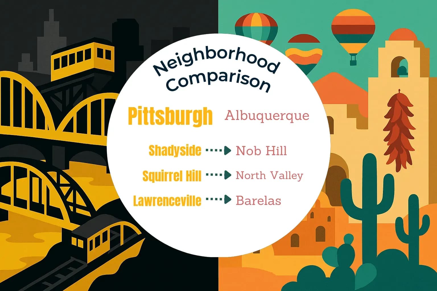 Pittsburgh vs Albuquerque Neighborhood Comparison