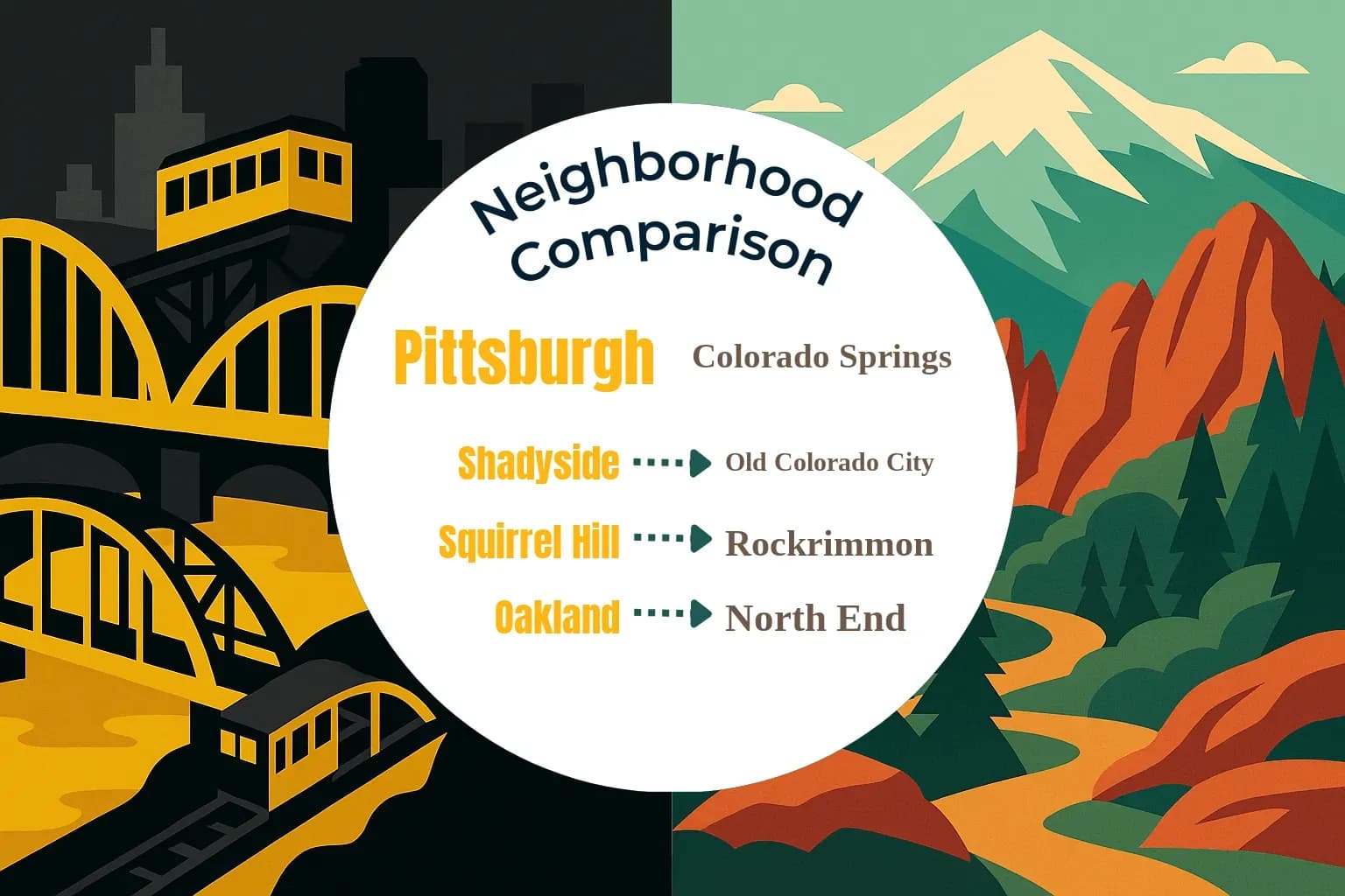 Pittsburgh vs Colorado Springs Neighborhood Comparison