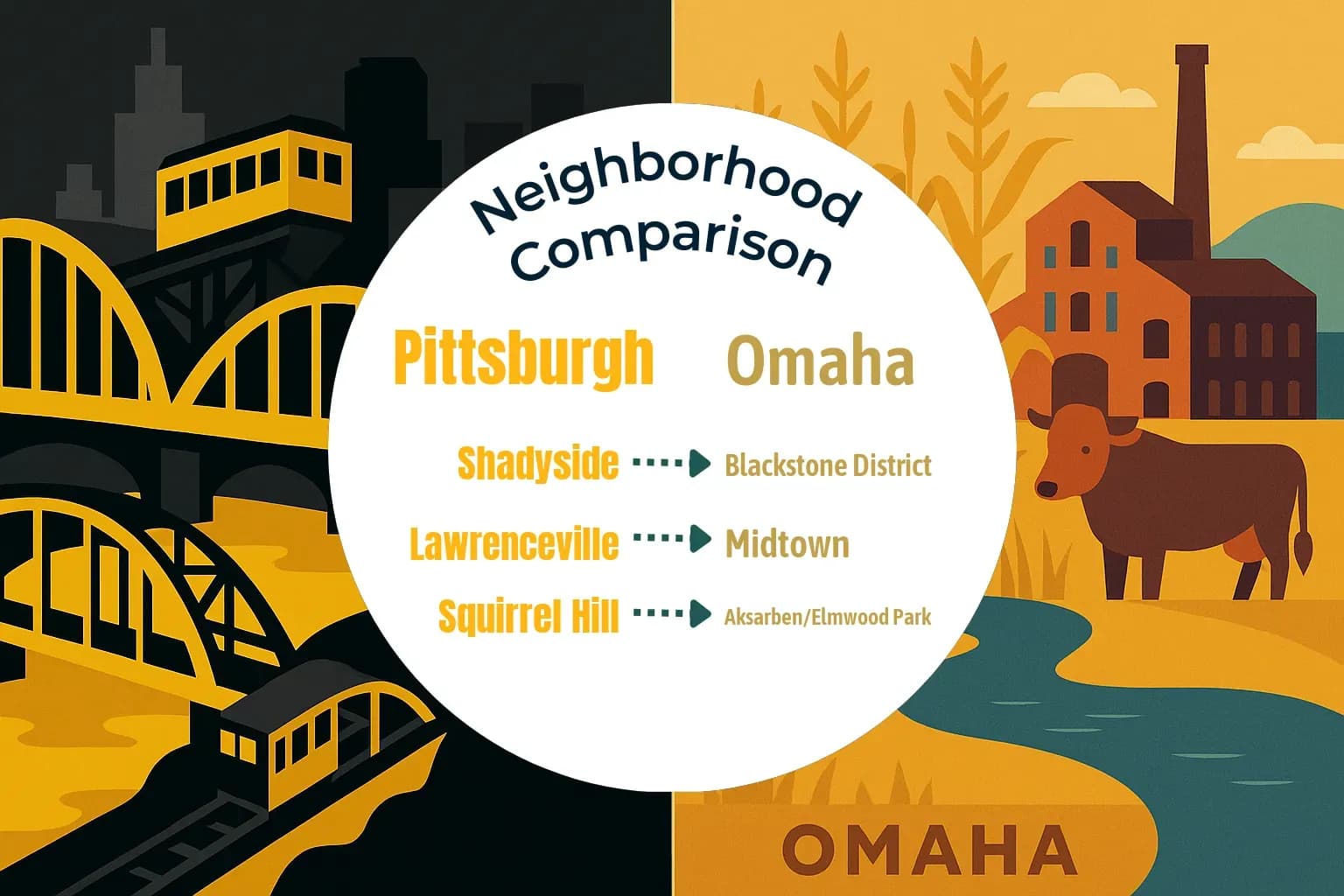 Pittsburgh vs Omaha Neighborhood Comparison