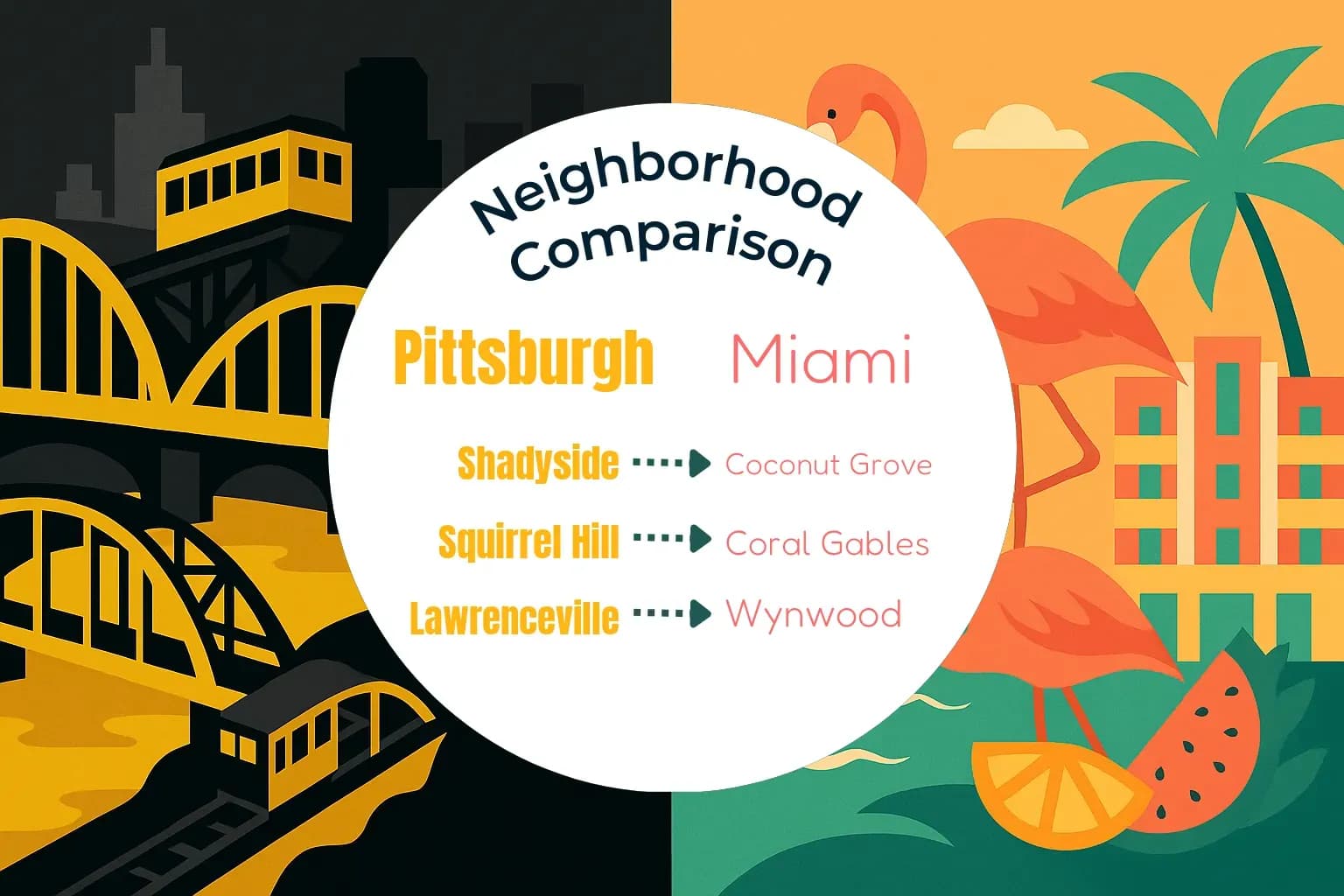 Pittsburgh vs Miami Neighborhood Comparison