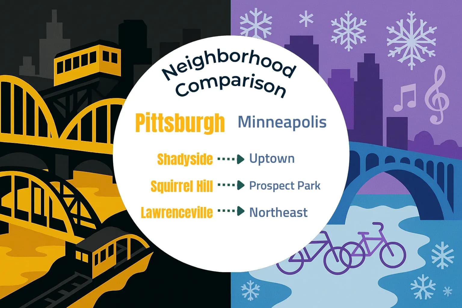 Pittsburgh vs Minneapolis Neighborhood Comparison