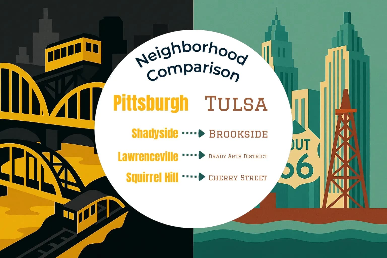 Pittsburgh vs Tulsa Neighborhood Comparison