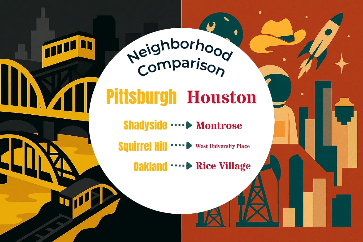 Pittsburgh vs Houston Neighborhood Comparison