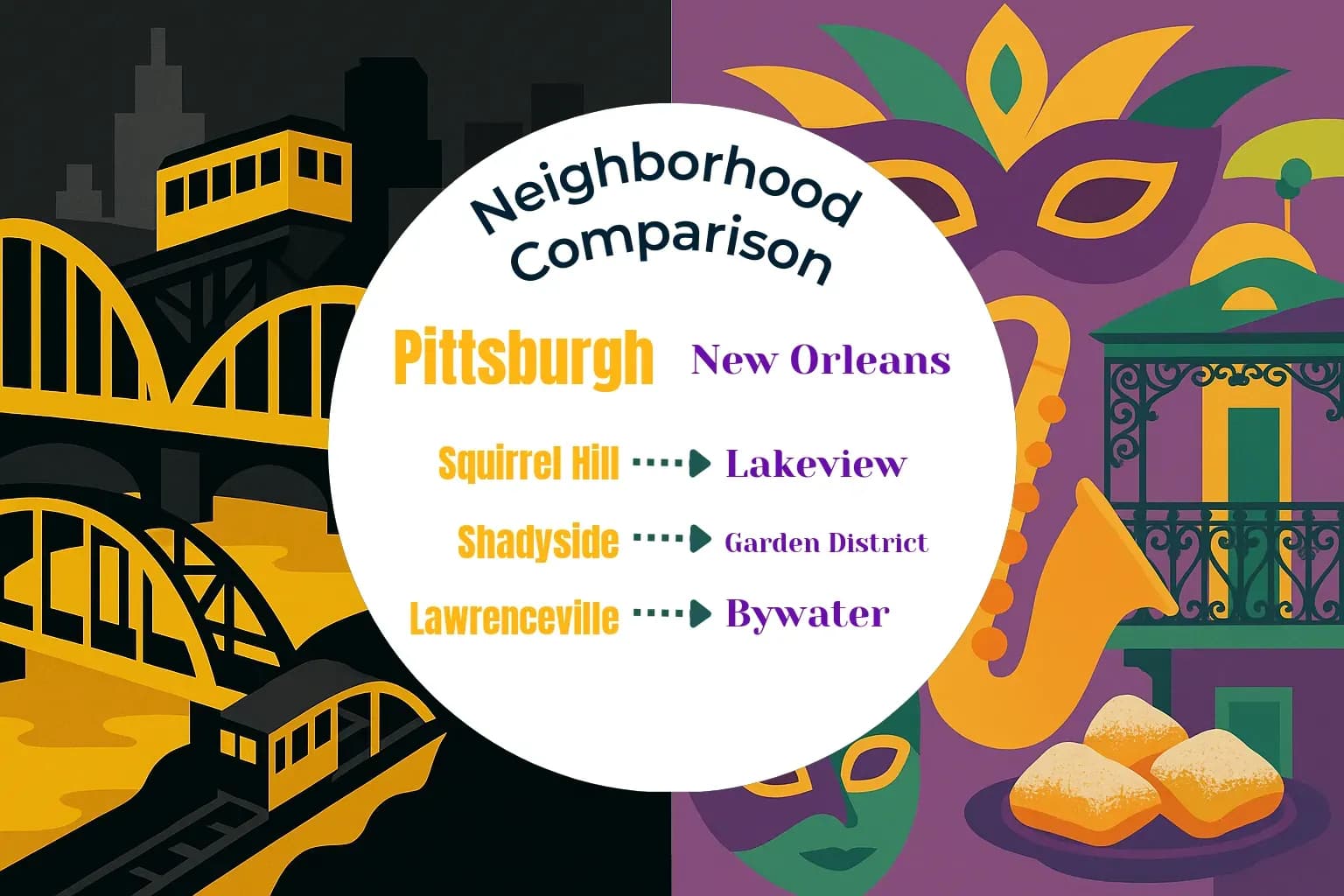 Pittsburgh vs New Orleans Neighborhood Comparison