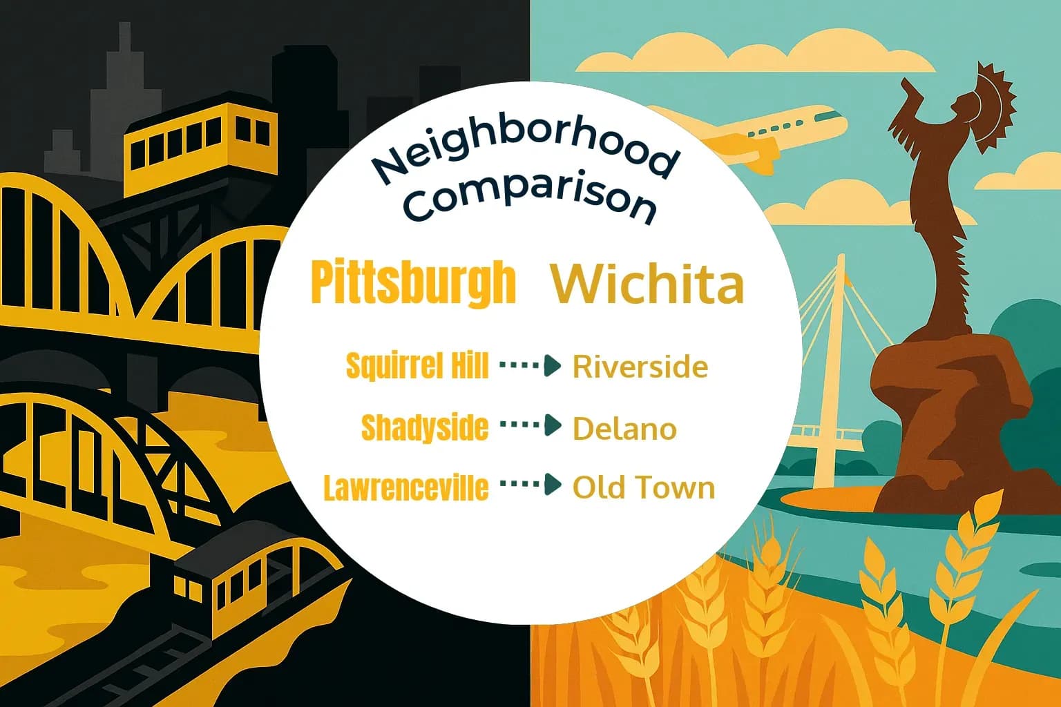 Pittsburgh vs Wichita Neighborhood Comparison