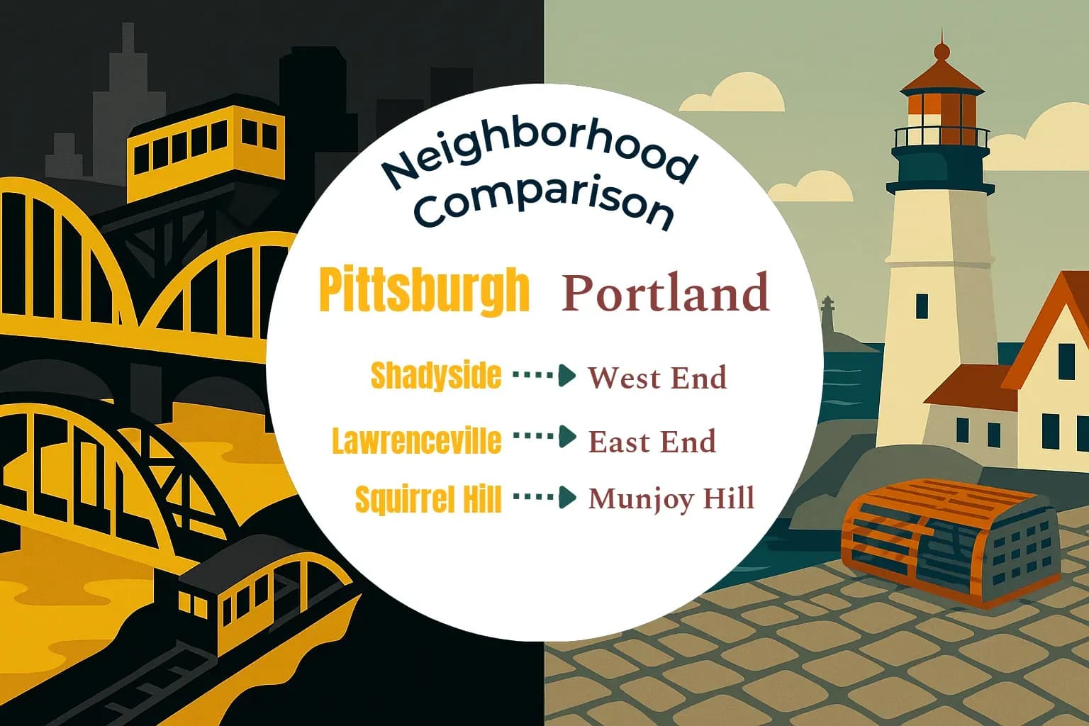 Pittsburgh vs Portland Neighborhood Comparison