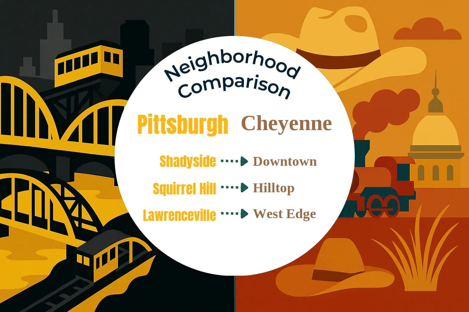 Pittsburgh vs Cheyenne Neighborhood Comparison