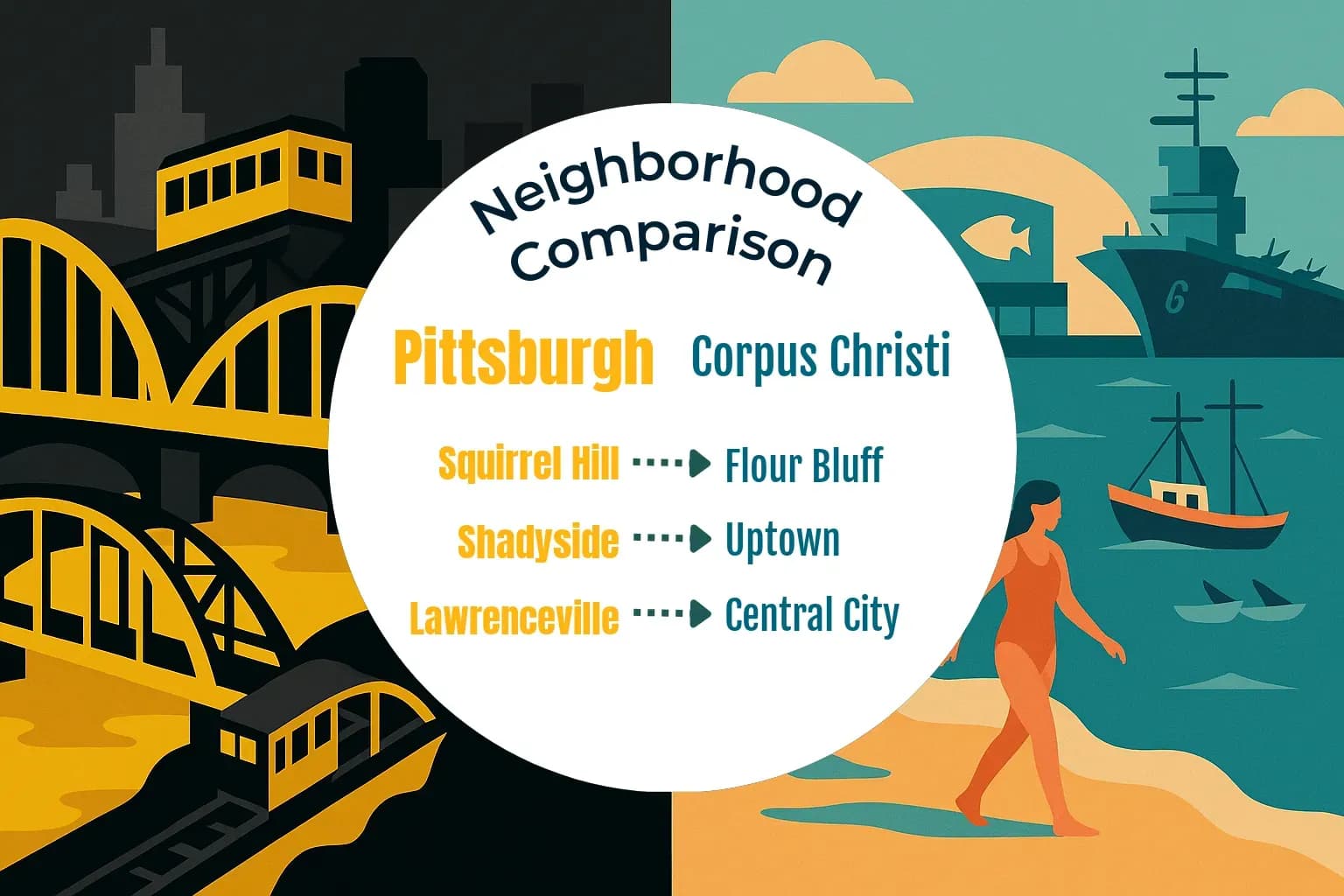 Pittsburgh vs Corpus Christi Neighborhood Comparison