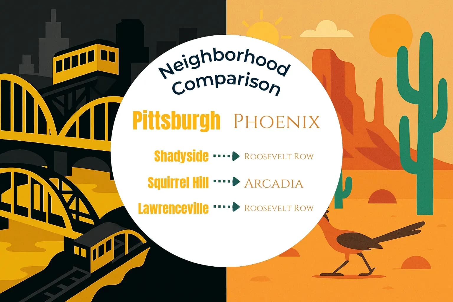 Pittsburgh vs Phoenix Neighborhood Comparison