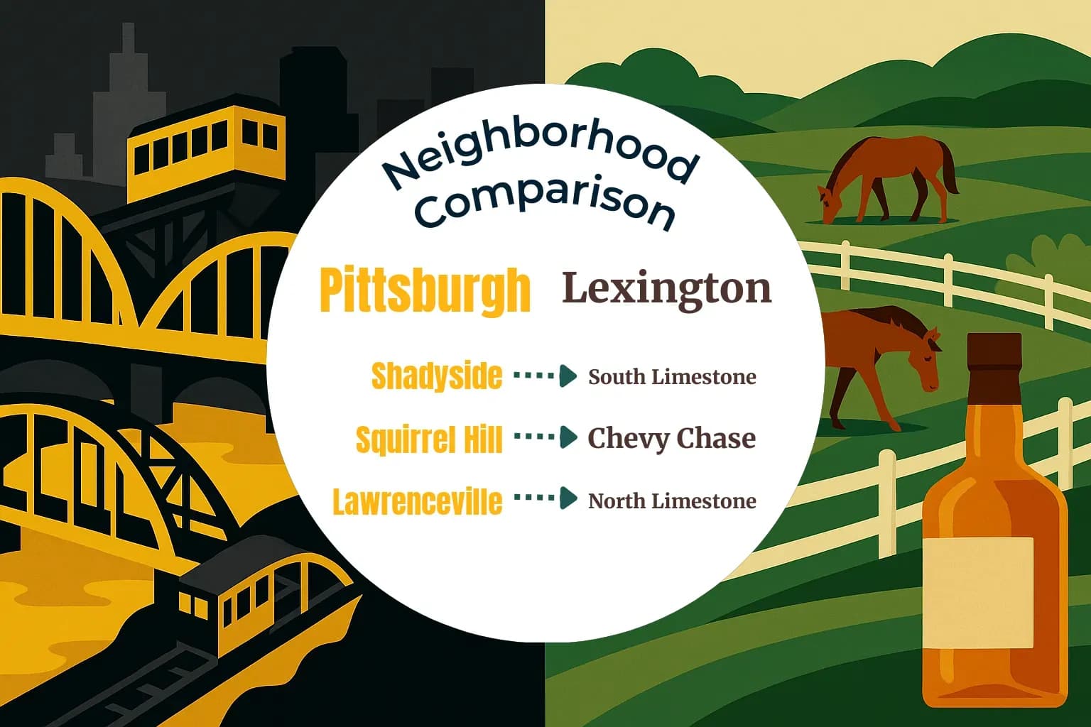 Pittsburgh vs Lexington Neighborhood Comparison