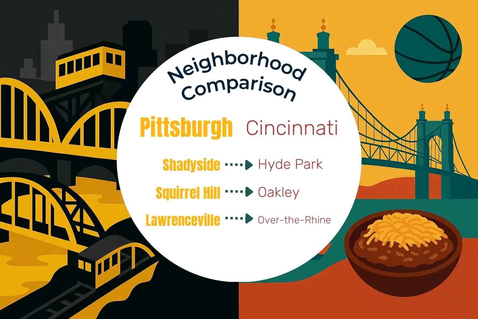 Pittsburgh vs Cincinnati Neighborhood Comparison