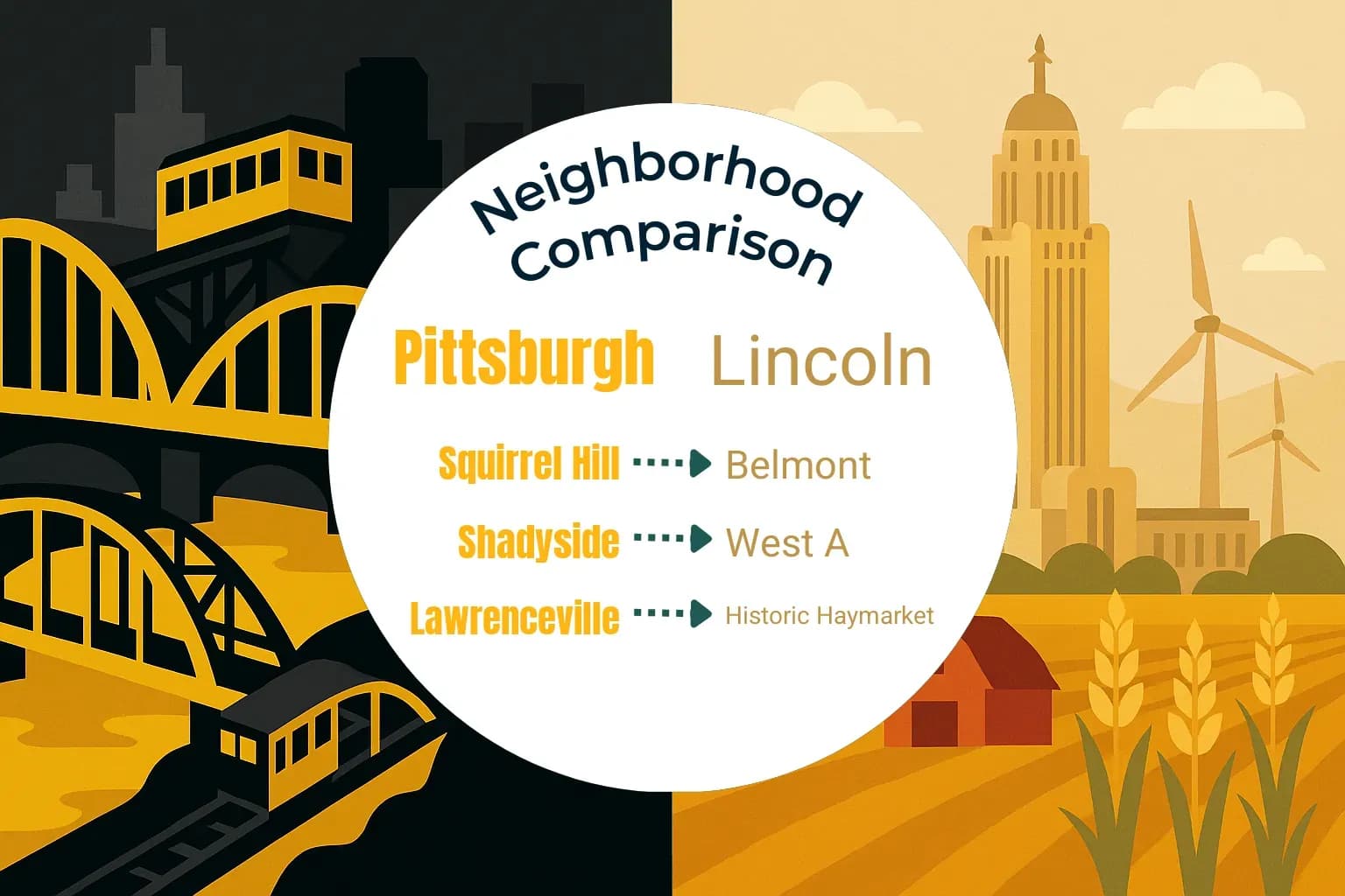 Pittsburgh vs Lincoln Neighborhood Comparison