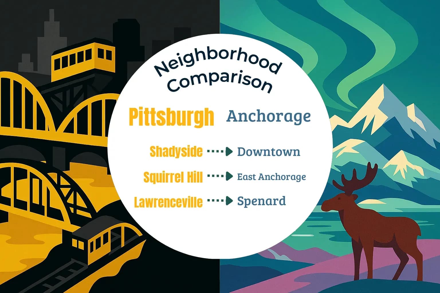 Pittsburgh vs Anchorage Neighborhood Comparison