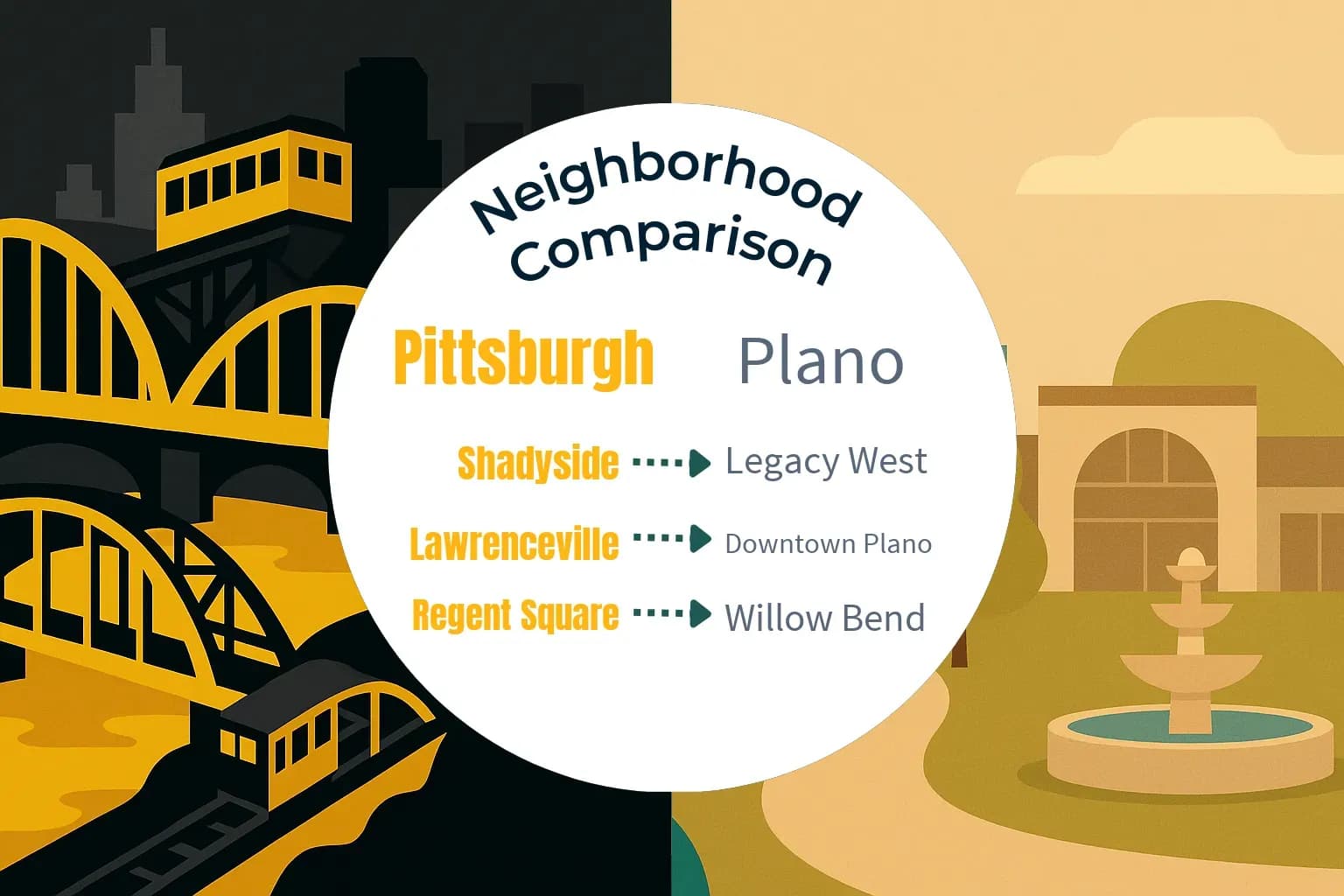 Pittsburgh vs Plano Neighborhood Comparison