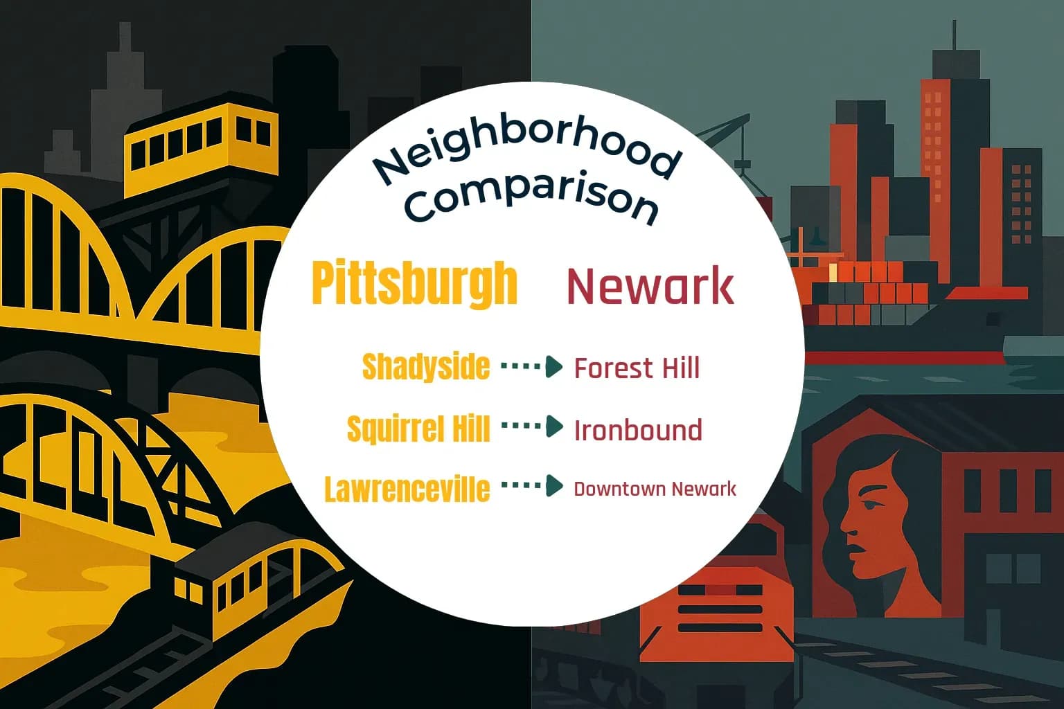 Pittsburgh vs Newark Neighborhood Comparison