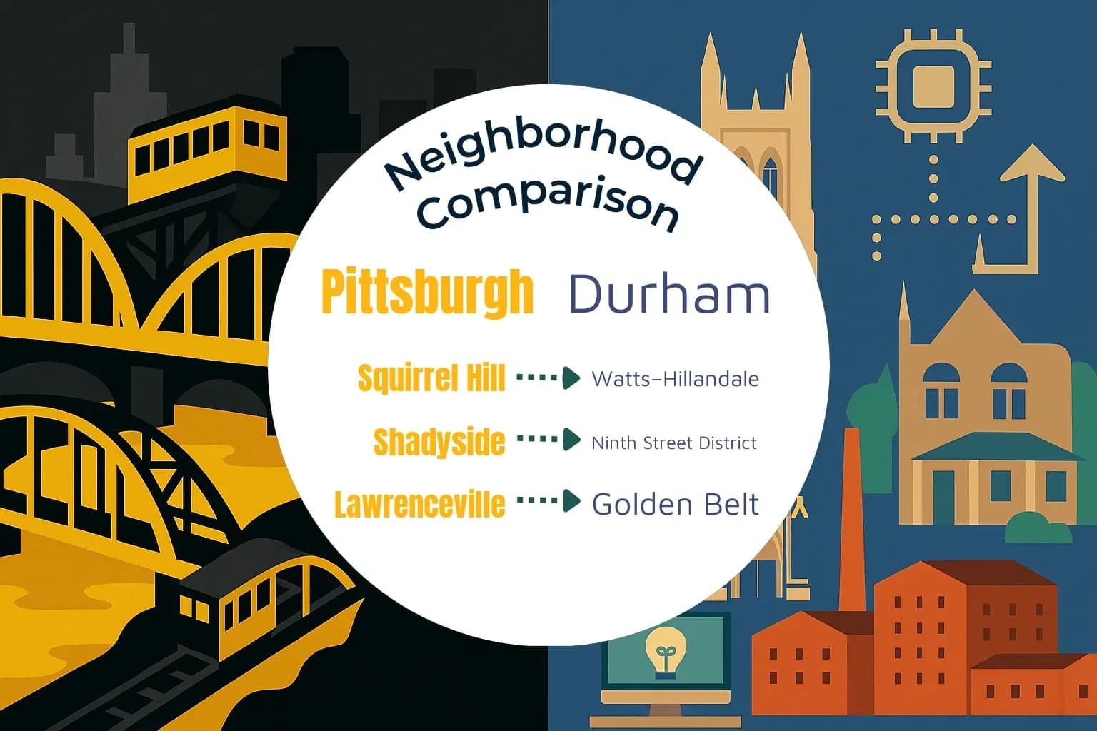 Pittsburgh vs Durham Neighborhood Comparison