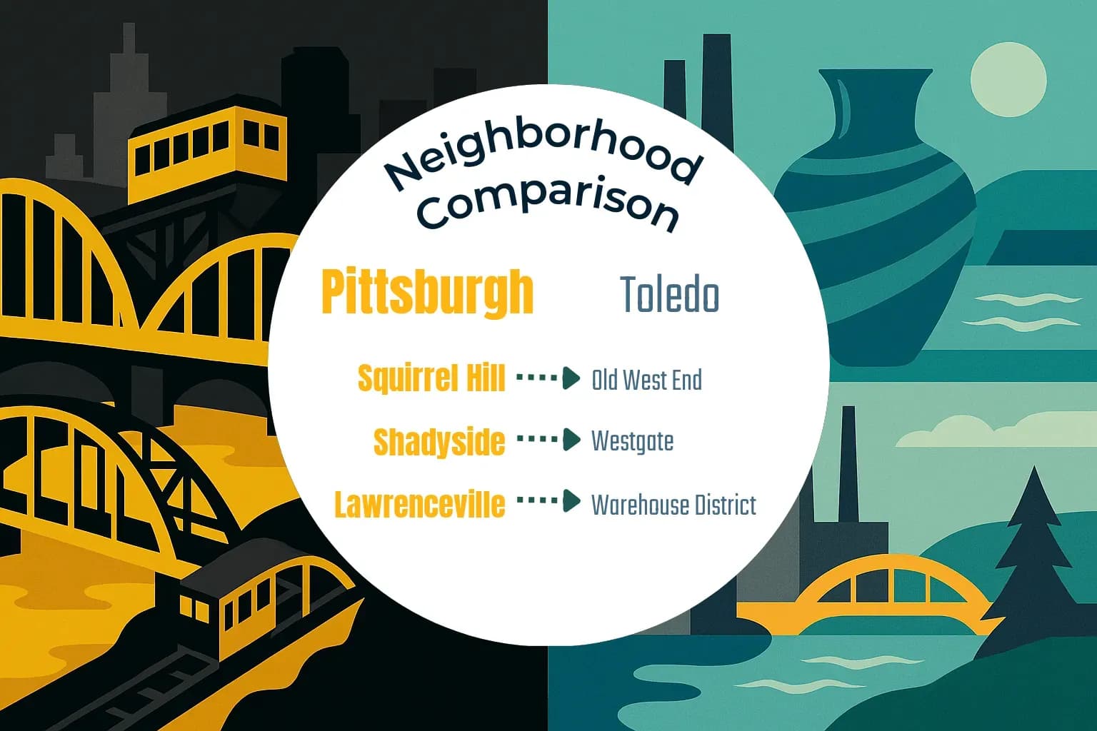 Pittsburgh vs Toledo Neighborhood Comparison