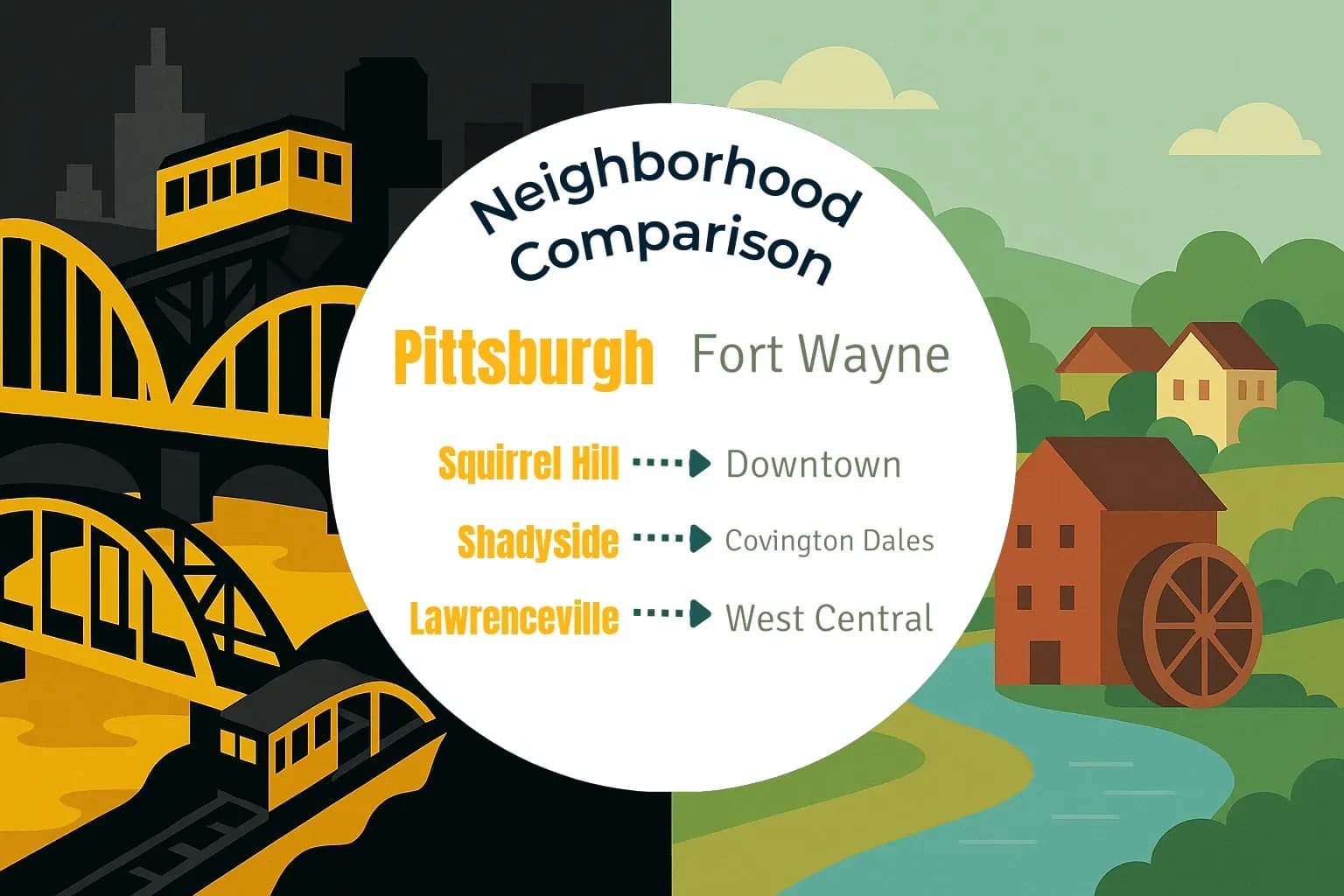 Pittsburgh vs Fort Wayne Neighborhood Comparison