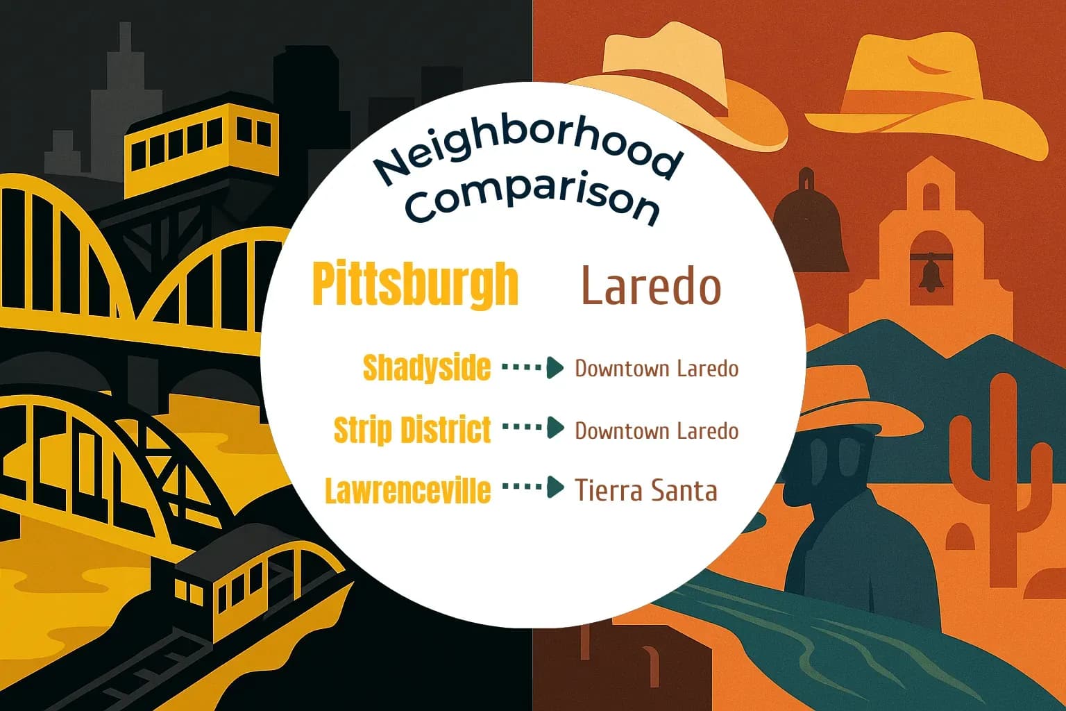 Pittsburgh vs Laredo Neighborhood Comparison