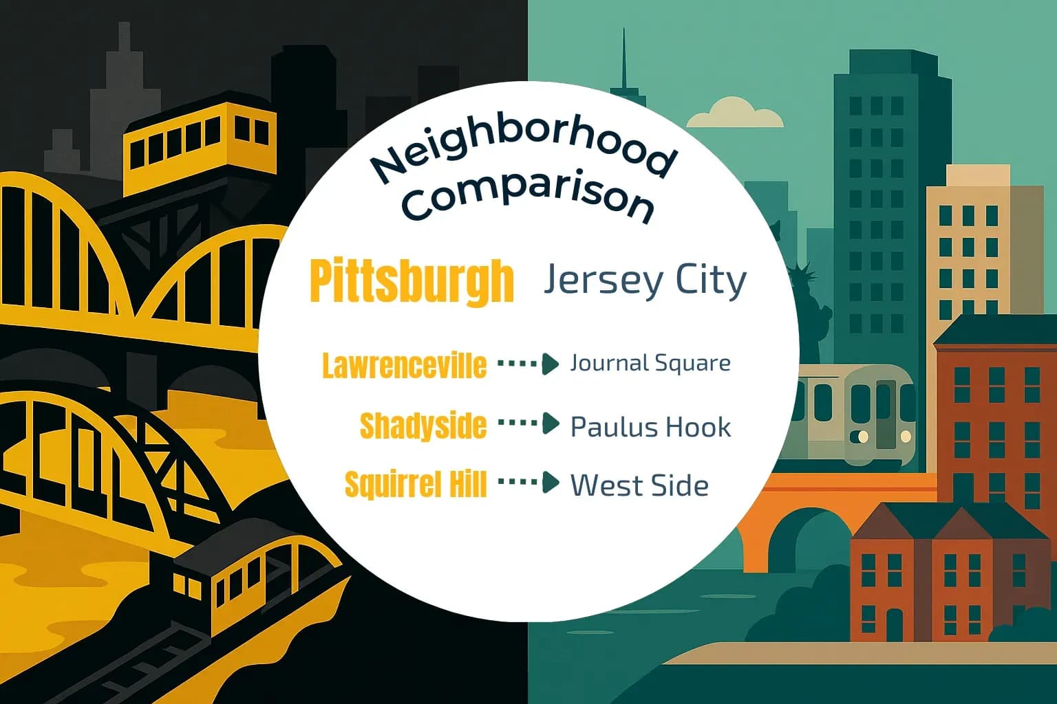 Pittsburgh vs Jersey City Neighborhood Comparison