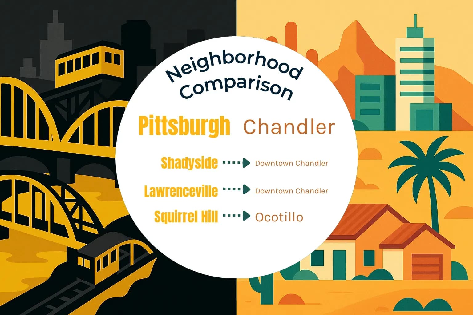 Pittsburgh vs Chandler Neighborhood Comparison