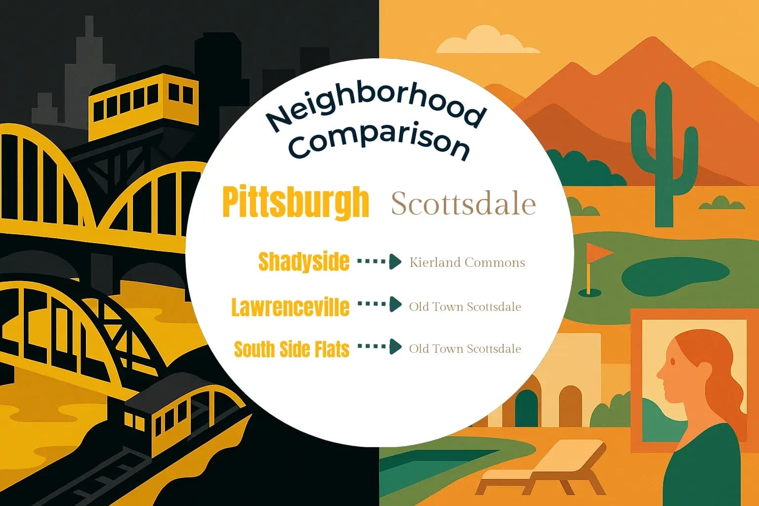 Pittsburgh vs Scottsdale Neighborhood Comparison