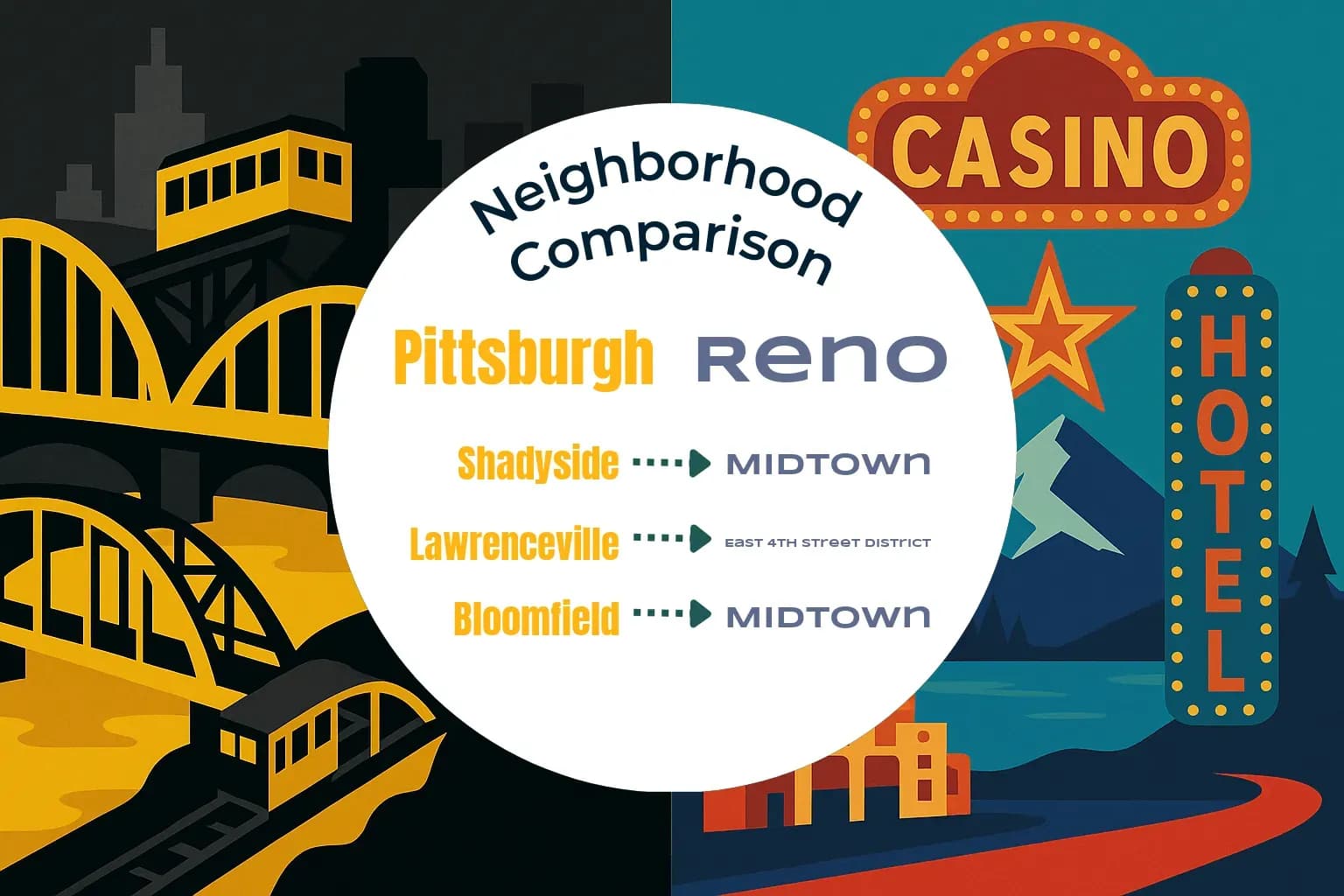 Pittsburgh vs Reno Neighborhood Comparison