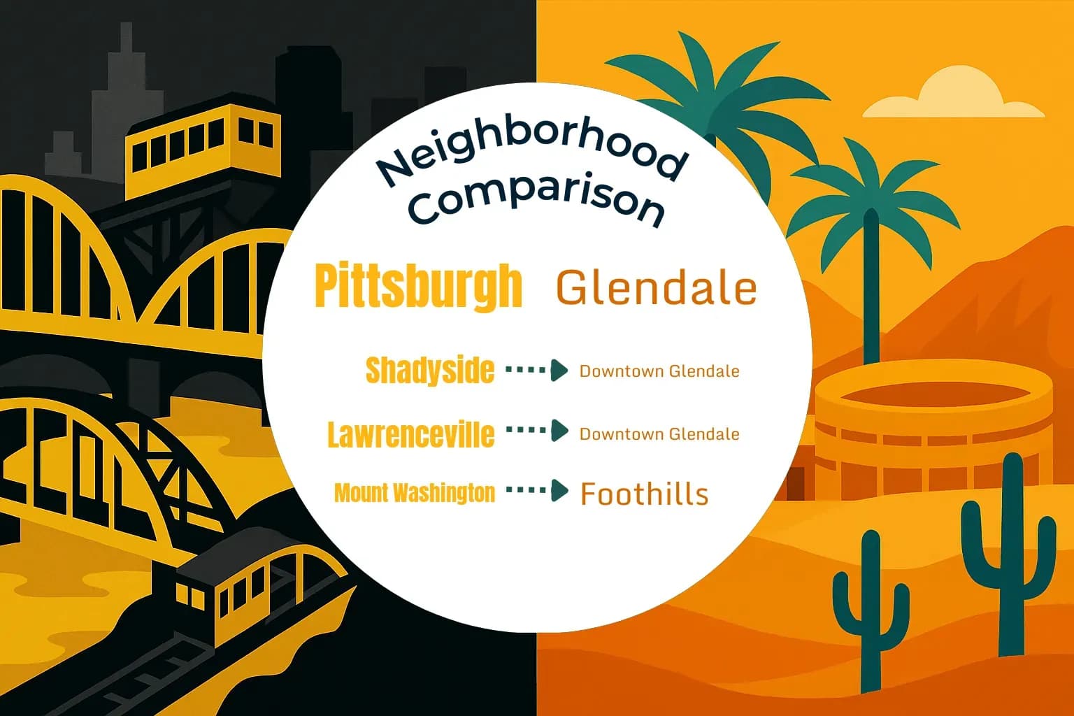 Pittsburgh vs Glendale Neighborhood Comparison