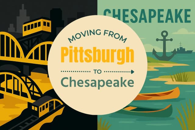 Moving from Pittsburgh to Chesapeake