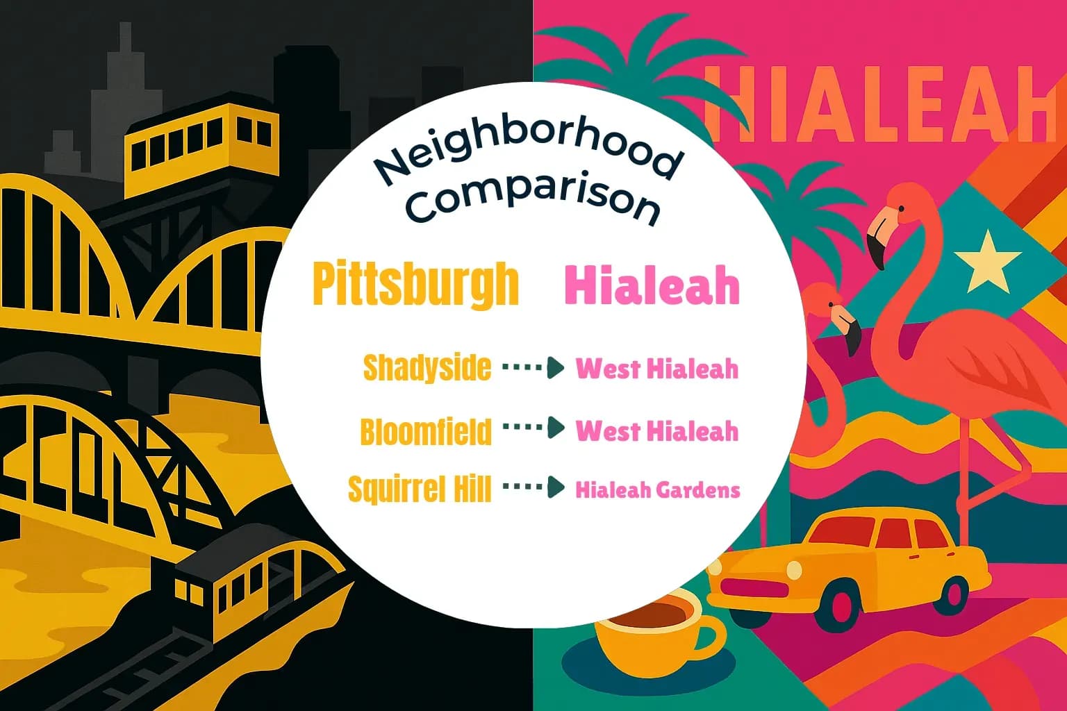 Pittsburgh vs Hialeah Neighborhood Comparison