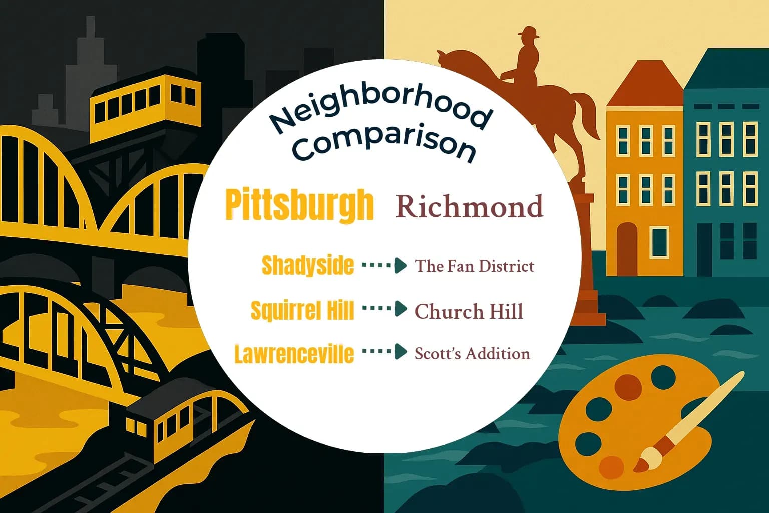 Pittsburgh vs Richmond Neighborhood Comparison