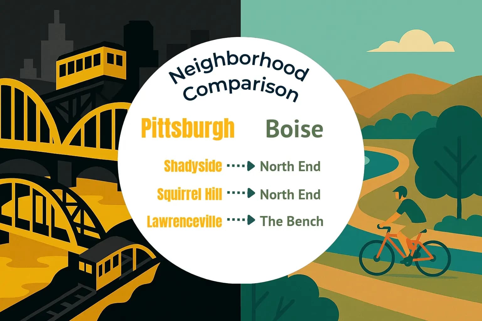 Pittsburgh vs Boise Neighborhood Comparison