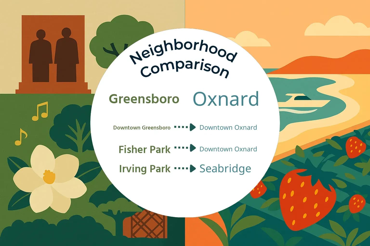 Greensboro vs Oxnard Neighborhood Comparison