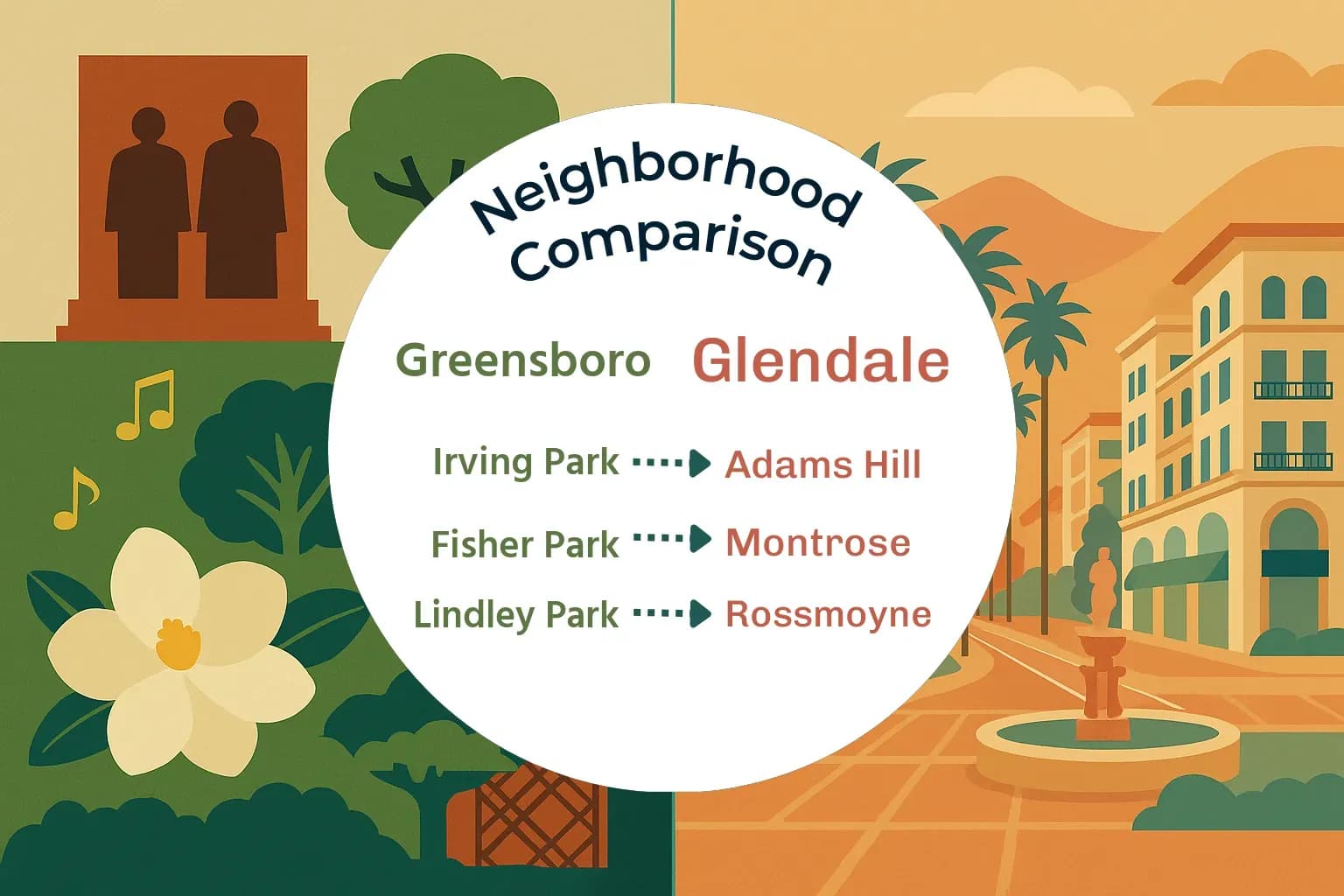 Greensboro vs Glendale Neighborhood Comparison