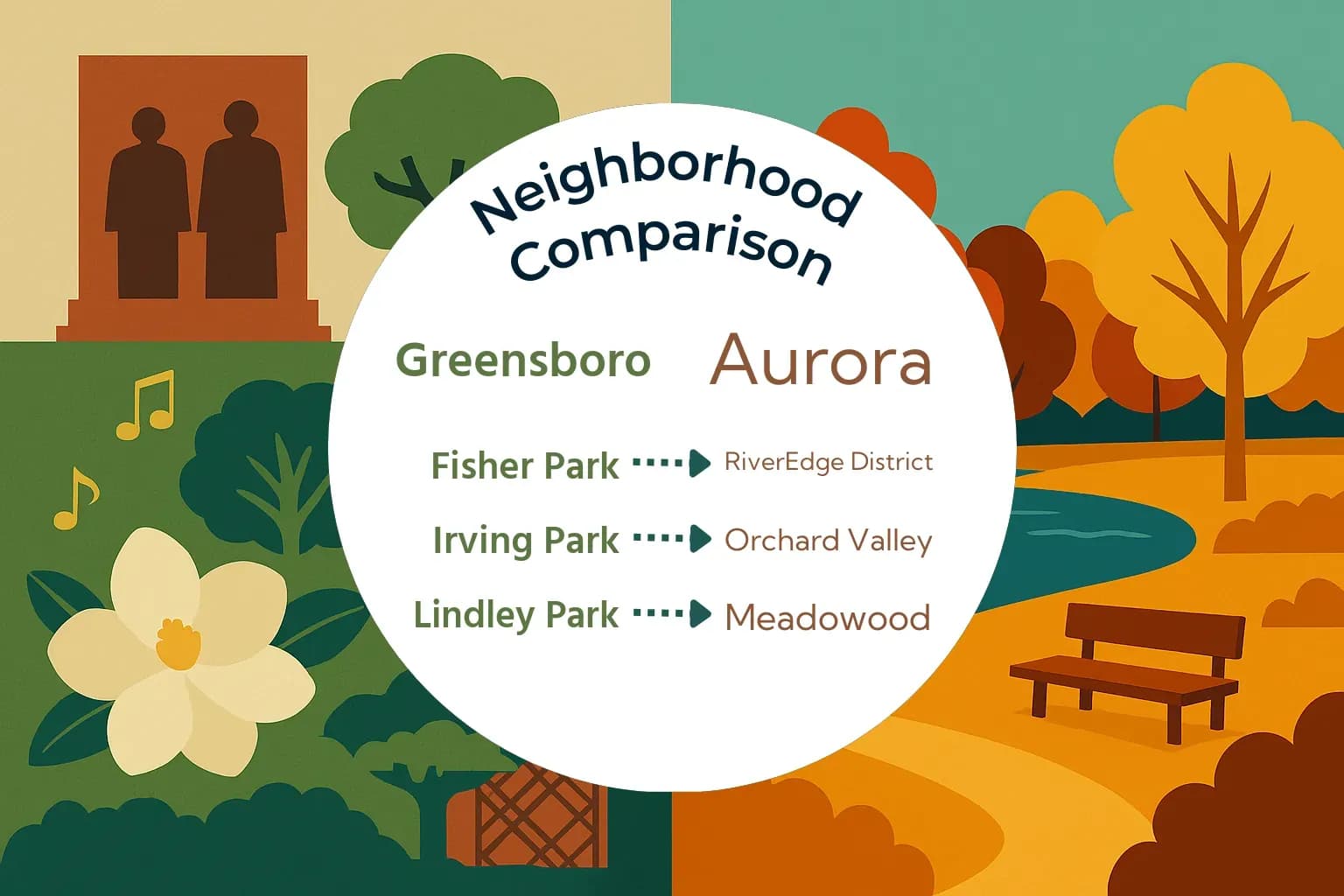 Greensboro vs Aurora Neighborhood Comparison