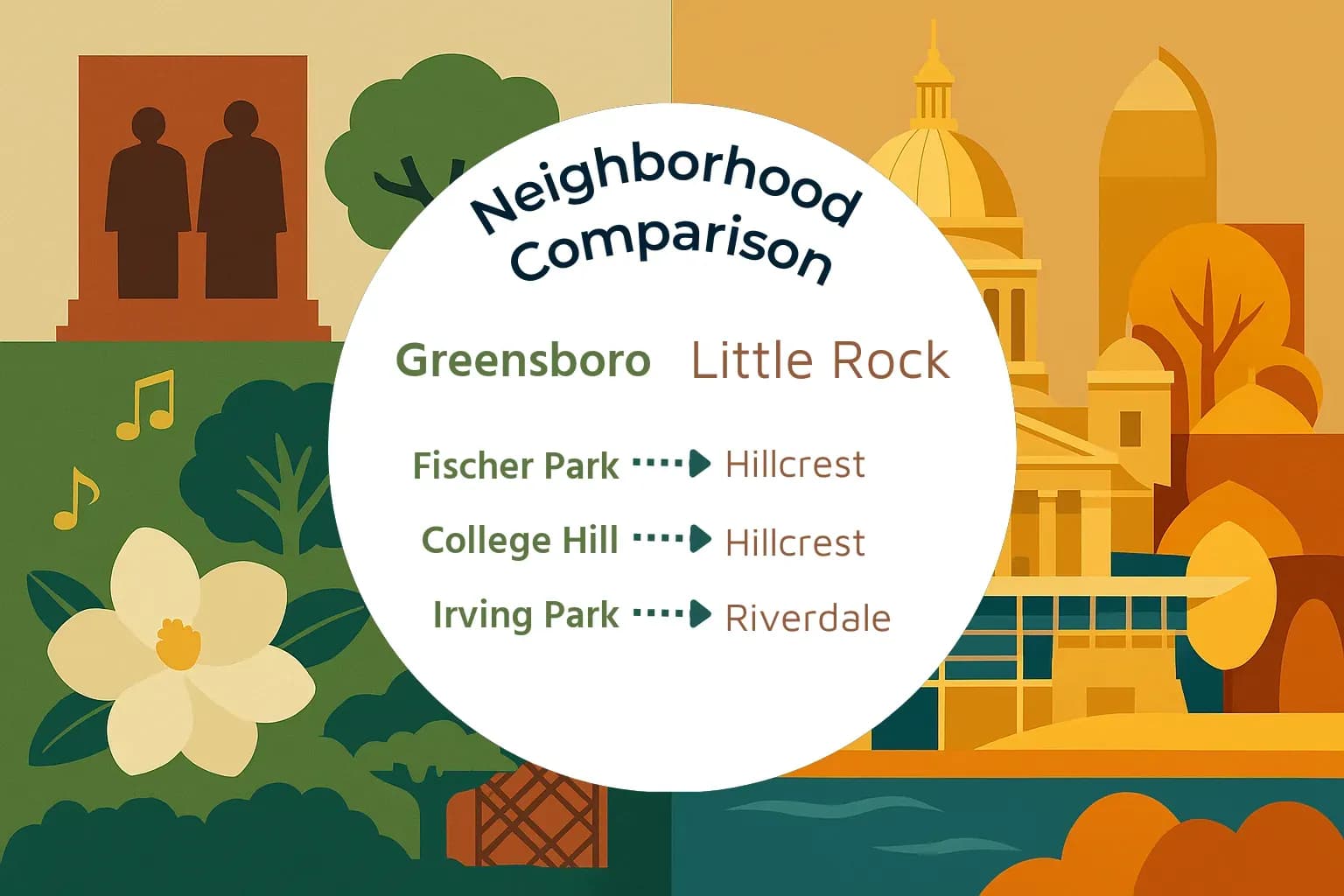 Greensboro vs Little Rock Neighborhood Comparison