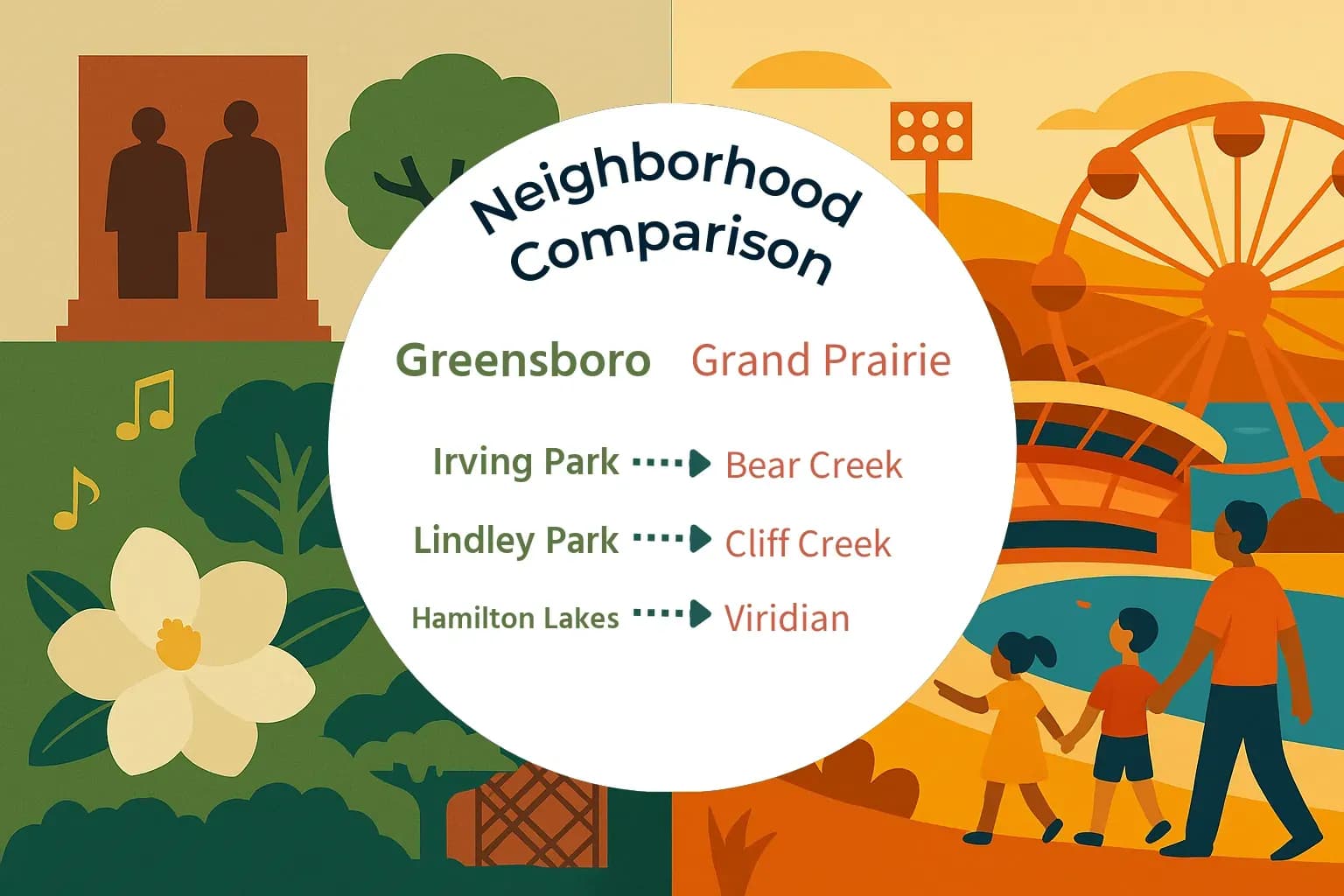 Greensboro vs Grand Prairie Neighborhood Comparison
