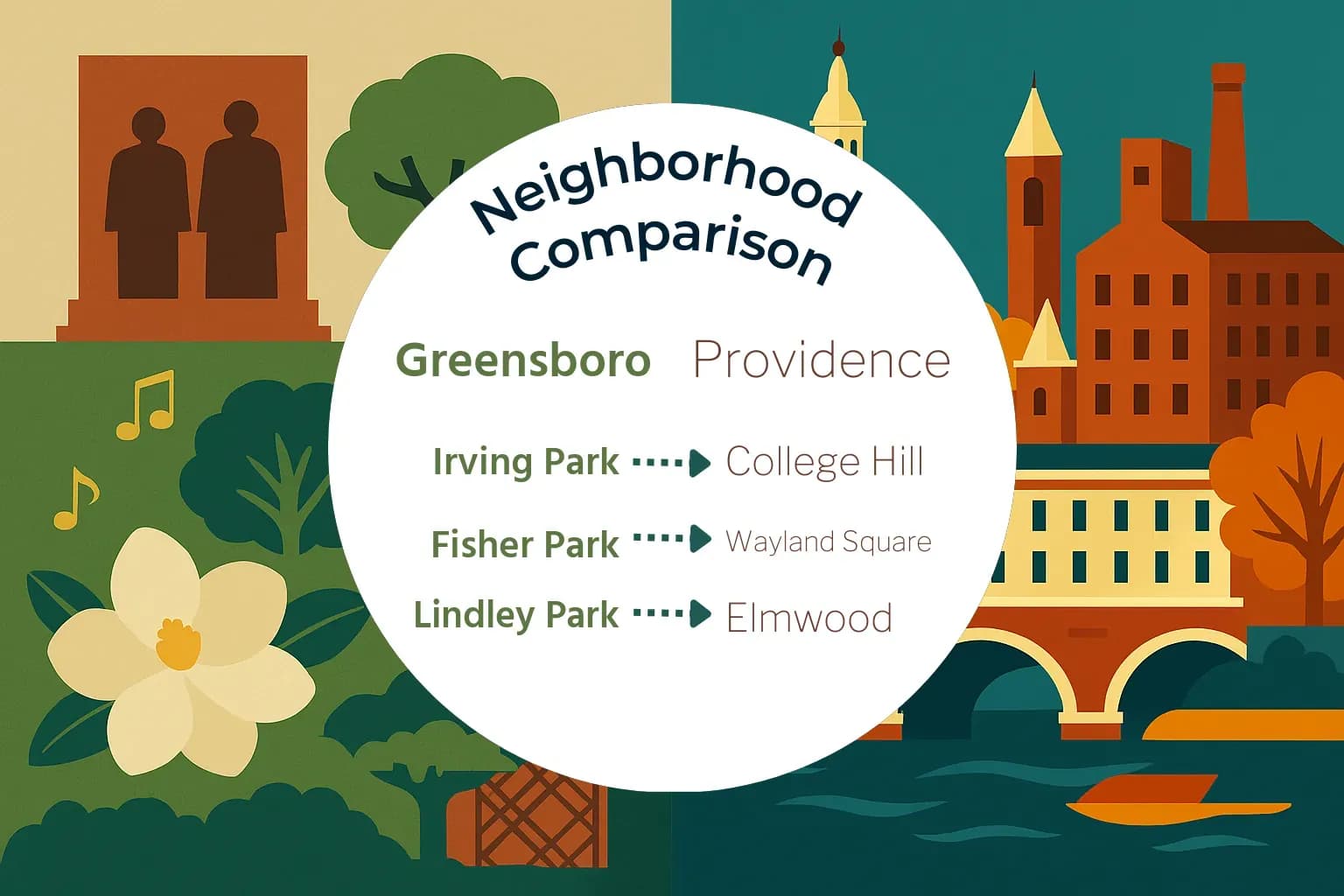 Greensboro vs Providence Neighborhood Comparison