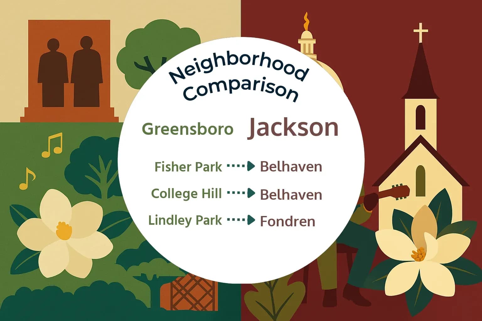 Greensboro vs Jackson Neighborhood Comparison